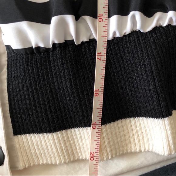 Vintage black and white striped blouse - Picture 8 of 12